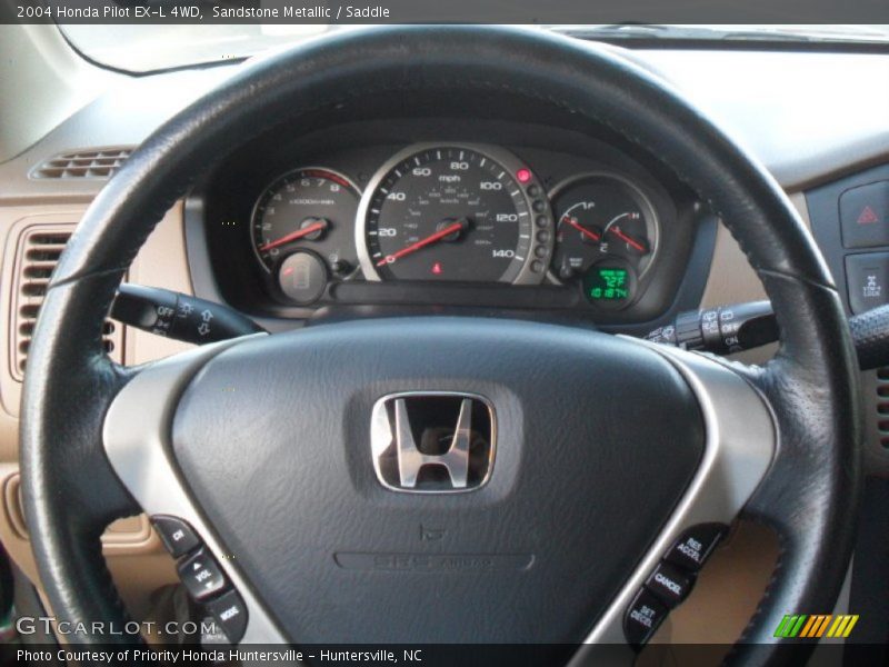 Sandstone Metallic / Saddle 2004 Honda Pilot EX-L 4WD