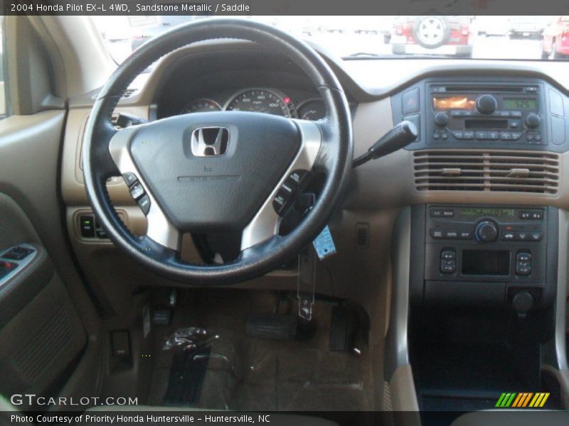 Sandstone Metallic / Saddle 2004 Honda Pilot EX-L 4WD
