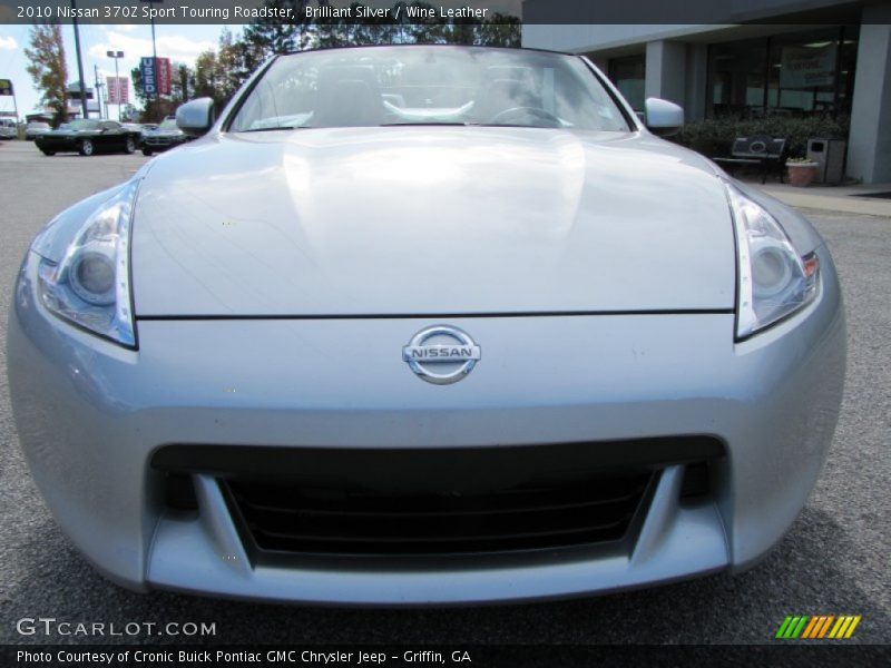Brilliant Silver / Wine Leather 2010 Nissan 370Z Sport Touring Roadster