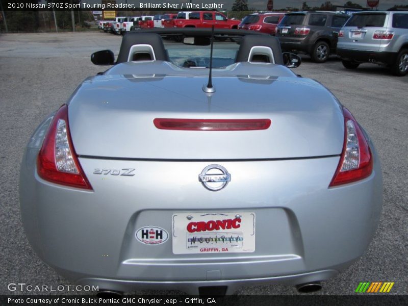 Brilliant Silver / Wine Leather 2010 Nissan 370Z Sport Touring Roadster