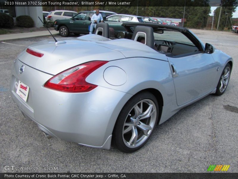 Brilliant Silver / Wine Leather 2010 Nissan 370Z Sport Touring Roadster