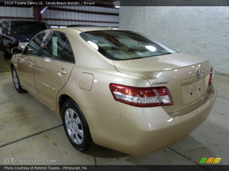 Sandy Beach Metallic / Bisque 2010 Toyota Camry LE