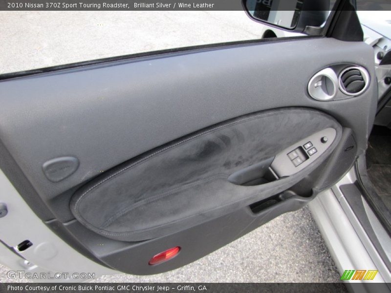 Brilliant Silver / Wine Leather 2010 Nissan 370Z Sport Touring Roadster