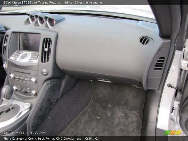 Brilliant Silver / Wine Leather 2010 Nissan 370Z Sport Touring Roadster