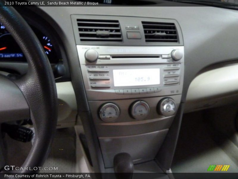 Sandy Beach Metallic / Bisque 2010 Toyota Camry LE