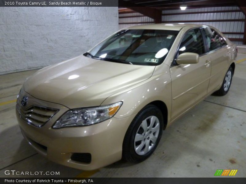Sandy Beach Metallic / Bisque 2010 Toyota Camry LE