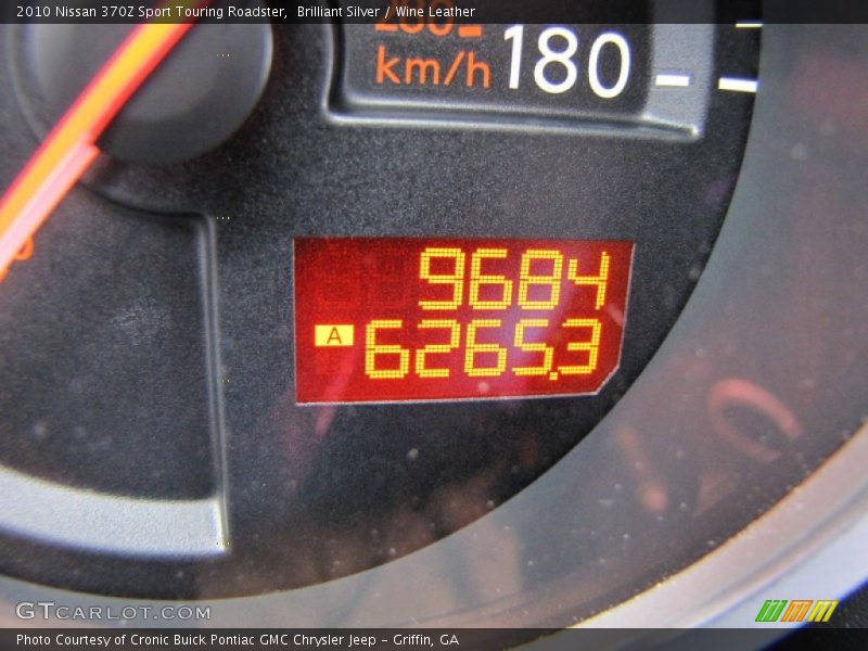 Brilliant Silver / Wine Leather 2010 Nissan 370Z Sport Touring Roadster