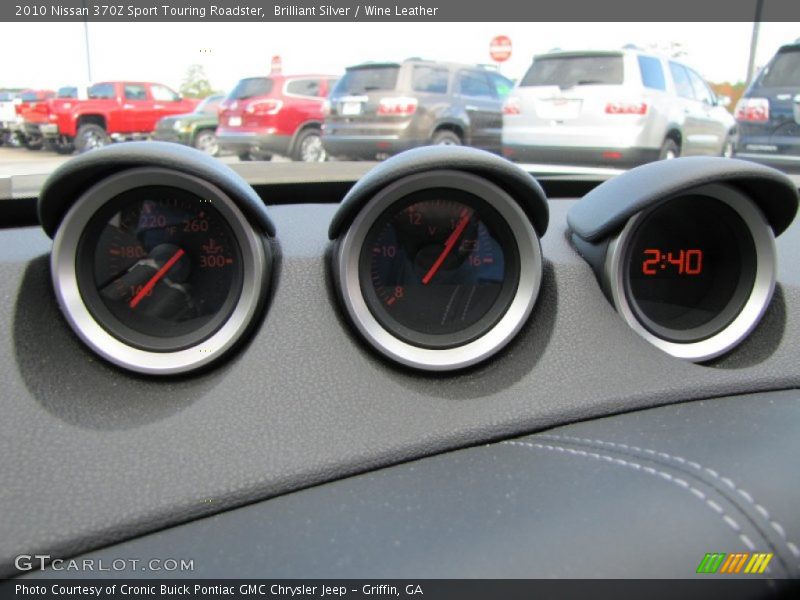 Brilliant Silver / Wine Leather 2010 Nissan 370Z Sport Touring Roadster