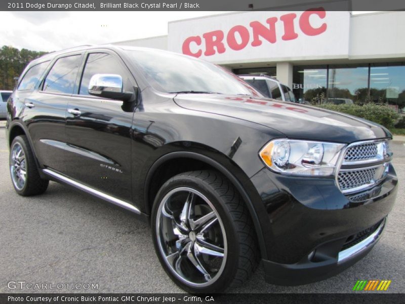 Brilliant Black Crystal Pearl / Black 2011 Dodge Durango Citadel