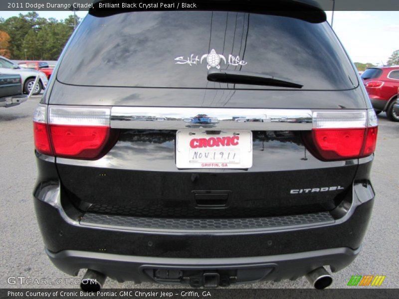 Brilliant Black Crystal Pearl / Black 2011 Dodge Durango Citadel