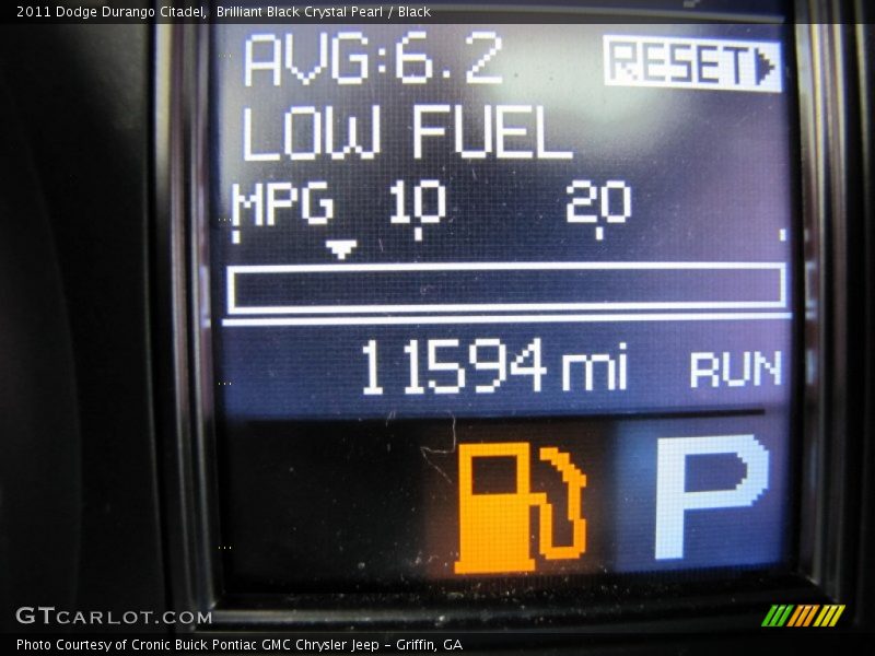 Brilliant Black Crystal Pearl / Black 2011 Dodge Durango Citadel