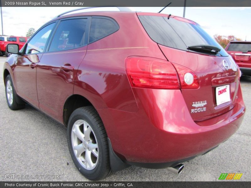 Venom Red / Gray 2009 Nissan Rogue SL