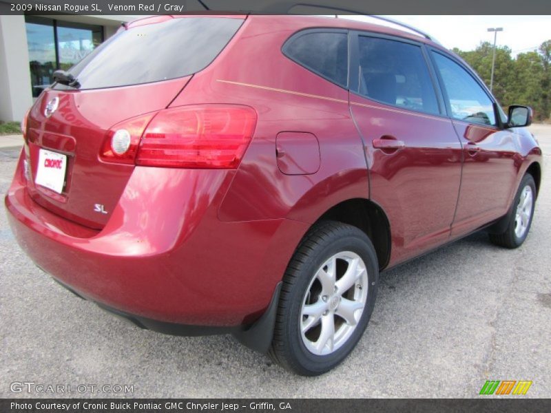 Venom Red / Gray 2009 Nissan Rogue SL