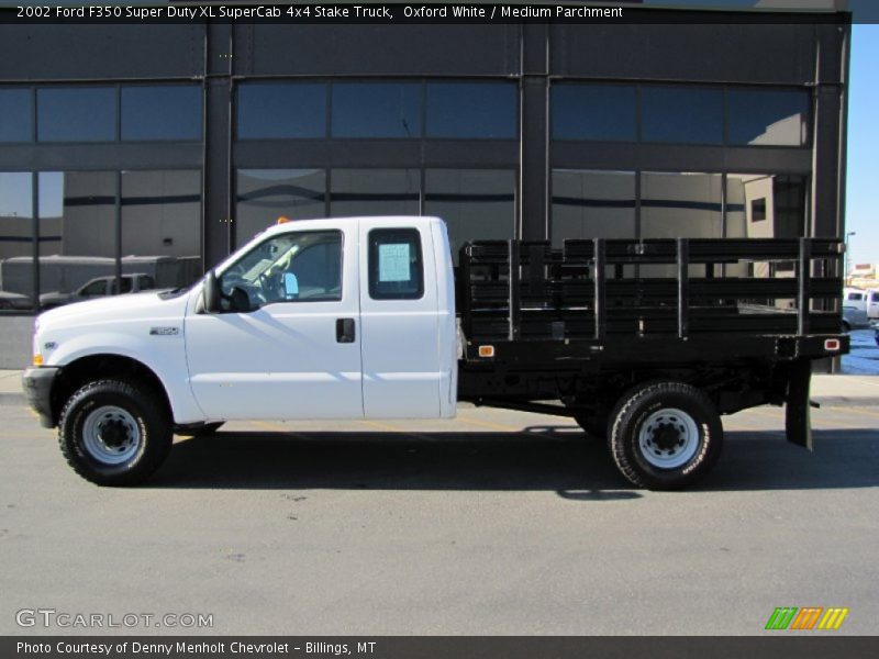 2002 F350 Super Duty XL SuperCab 4x4 Stake Truck Oxford White