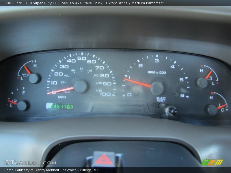  2002 F350 Super Duty XL SuperCab 4x4 Stake Truck XL SuperCab 4x4 Stake Truck Gauges