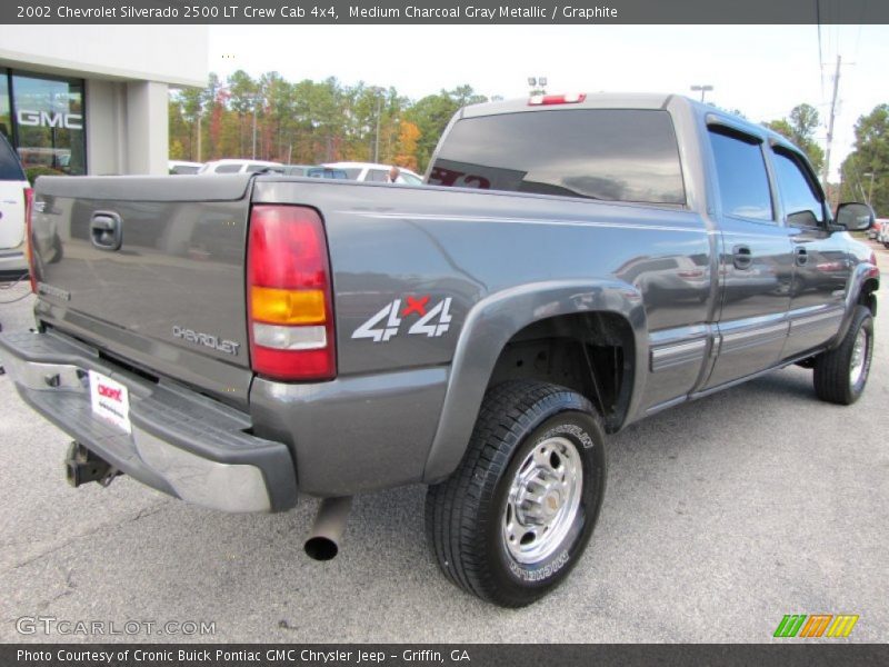Medium Charcoal Gray Metallic / Graphite 2002 Chevrolet Silverado 2500 LT Crew Cab 4x4