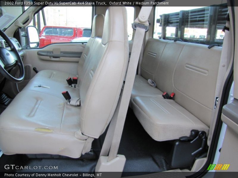  2002 F350 Super Duty XL SuperCab 4x4 Stake Truck Medium Parchment Interior