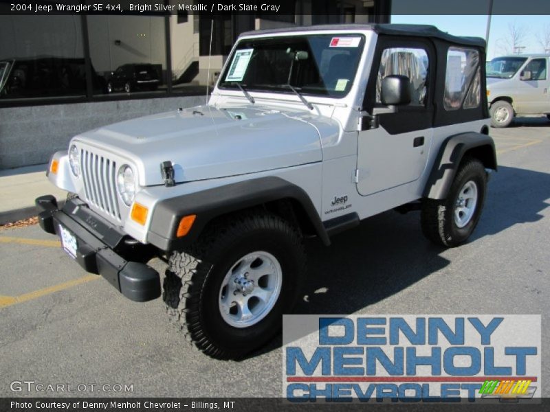Bright Silver Metallic / Dark Slate Gray 2004 Jeep Wrangler SE 4x4