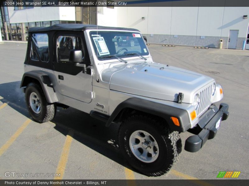 Bright Silver Metallic / Dark Slate Gray 2004 Jeep Wrangler SE 4x4