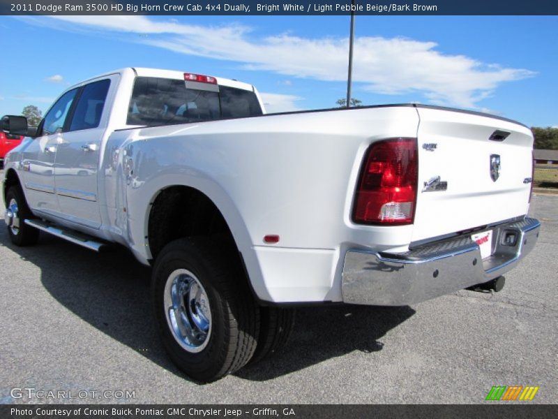 Bright White / Light Pebble Beige/Bark Brown 2011 Dodge Ram 3500 HD Big Horn Crew Cab 4x4 Dually