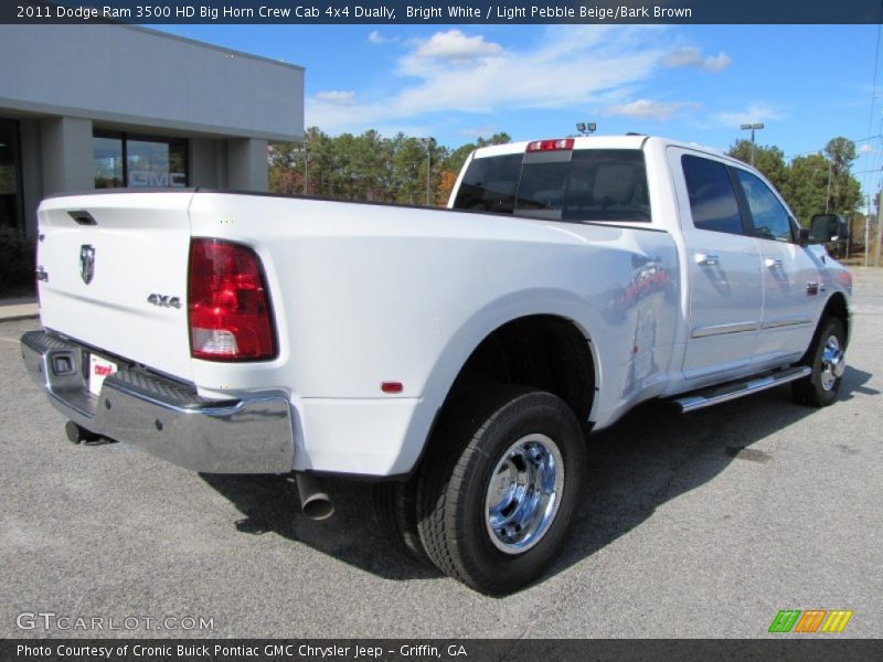 Bright White / Light Pebble Beige/Bark Brown 2011 Dodge Ram 3500 HD Big Horn Crew Cab 4x4 Dually