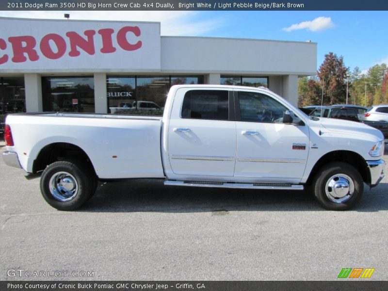 Bright White / Light Pebble Beige/Bark Brown 2011 Dodge Ram 3500 HD Big Horn Crew Cab 4x4 Dually