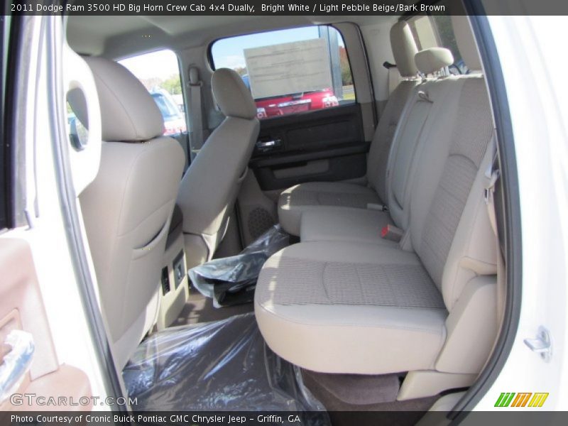Bright White / Light Pebble Beige/Bark Brown 2011 Dodge Ram 3500 HD Big Horn Crew Cab 4x4 Dually