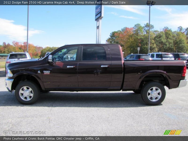  2012 Ram 2500 HD Laramie Mega Cab 4x4 Deep Molten Red Pearl
