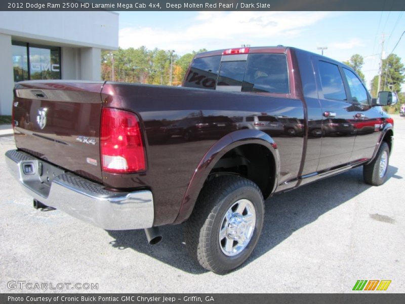 Deep Molten Red Pearl / Dark Slate 2012 Dodge Ram 2500 HD Laramie Mega Cab 4x4