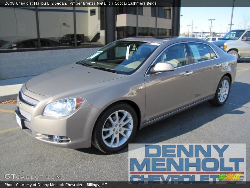 Amber Bronze Metallic / Cocoa/Cashmere Beige 2008 Chevrolet Malibu LTZ Sedan