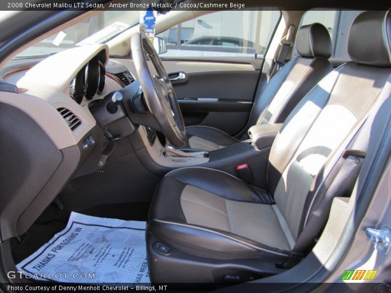 Amber Bronze Metallic / Cocoa/Cashmere Beige 2008 Chevrolet Malibu LTZ Sedan