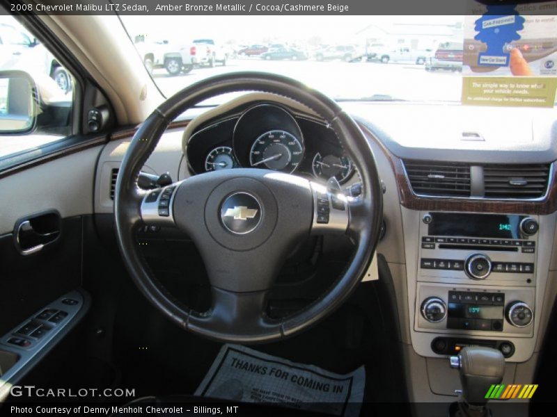 Amber Bronze Metallic / Cocoa/Cashmere Beige 2008 Chevrolet Malibu LTZ Sedan