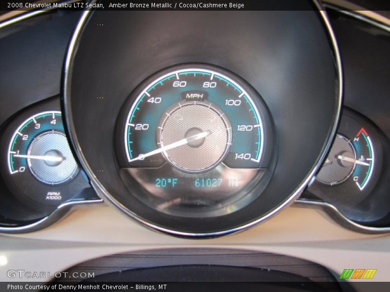 Amber Bronze Metallic / Cocoa/Cashmere Beige 2008 Chevrolet Malibu LTZ Sedan