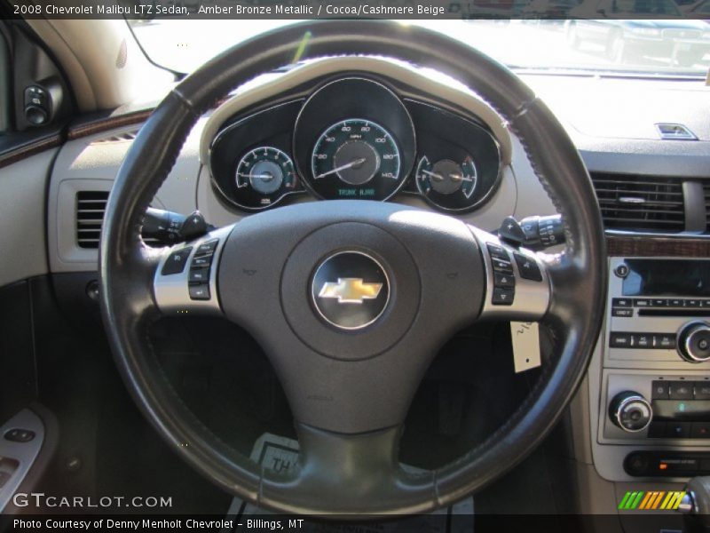 Amber Bronze Metallic / Cocoa/Cashmere Beige 2008 Chevrolet Malibu LTZ Sedan