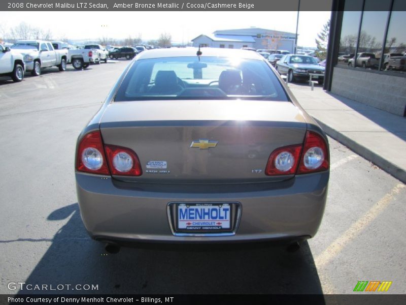 Amber Bronze Metallic / Cocoa/Cashmere Beige 2008 Chevrolet Malibu LTZ Sedan