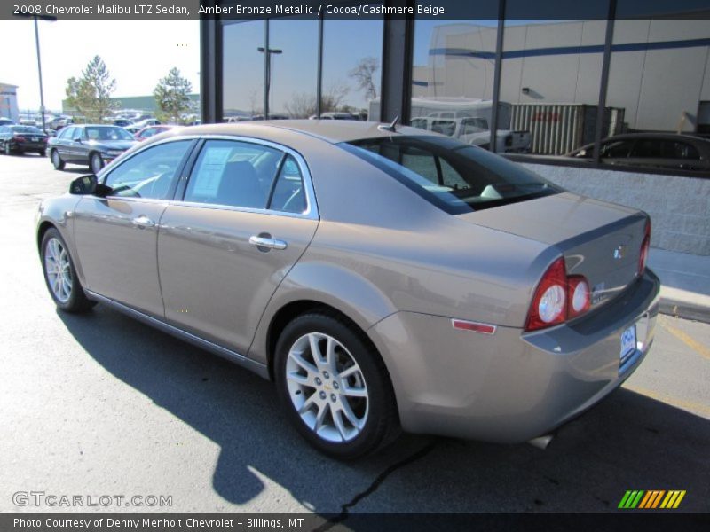 Amber Bronze Metallic / Cocoa/Cashmere Beige 2008 Chevrolet Malibu LTZ Sedan