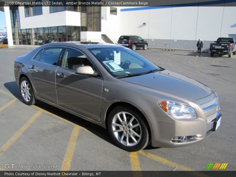 Amber Bronze Metallic / Cocoa/Cashmere Beige 2008 Chevrolet Malibu LTZ Sedan