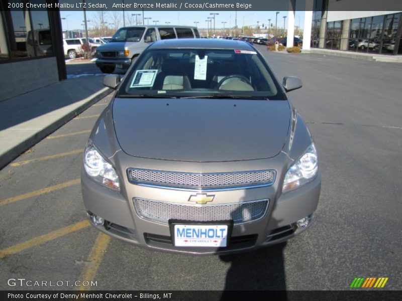 Amber Bronze Metallic / Cocoa/Cashmere Beige 2008 Chevrolet Malibu LTZ Sedan