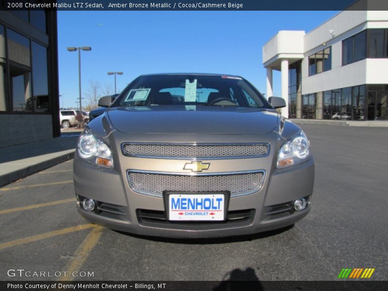 Amber Bronze Metallic / Cocoa/Cashmere Beige 2008 Chevrolet Malibu LTZ Sedan