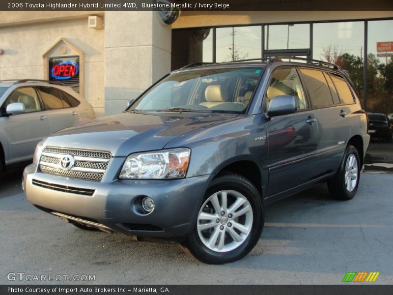Bluestone Metallic / Ivory Beige 2006 Toyota Highlander Hybrid Limited 4WD