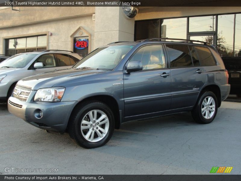 Bluestone Metallic / Ivory Beige 2006 Toyota Highlander Hybrid Limited 4WD