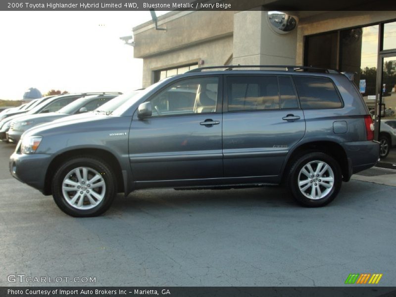 Bluestone Metallic / Ivory Beige 2006 Toyota Highlander Hybrid Limited 4WD