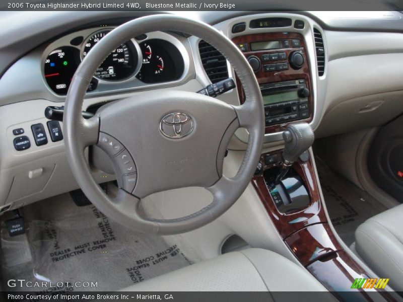 Bluestone Metallic / Ivory Beige 2006 Toyota Highlander Hybrid Limited 4WD
