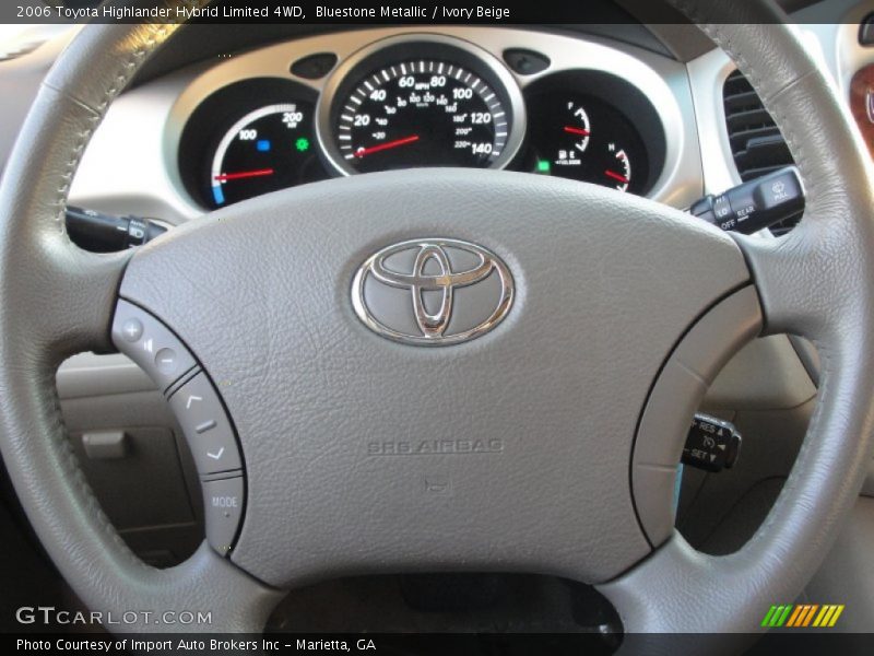 Bluestone Metallic / Ivory Beige 2006 Toyota Highlander Hybrid Limited 4WD