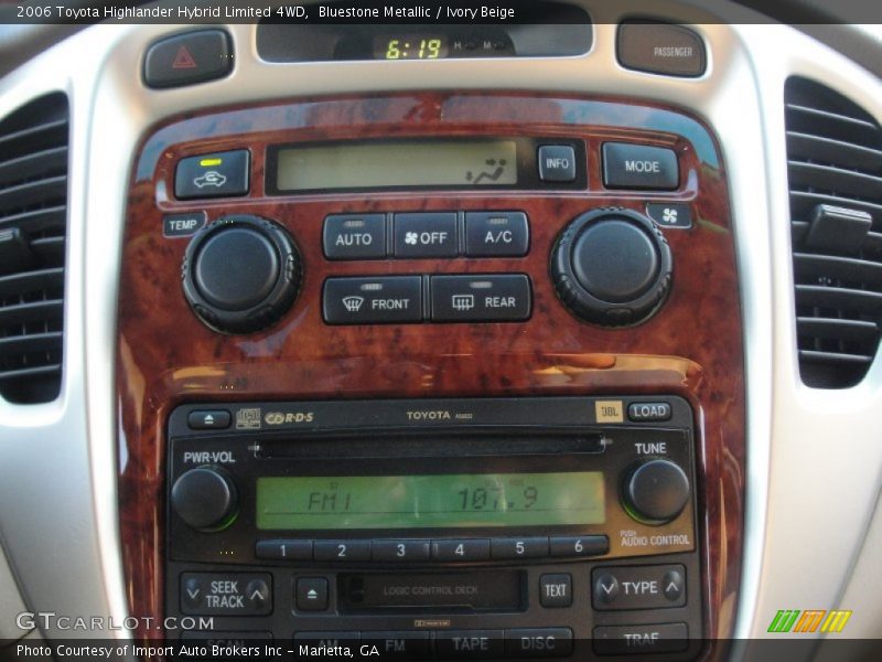 Bluestone Metallic / Ivory Beige 2006 Toyota Highlander Hybrid Limited 4WD