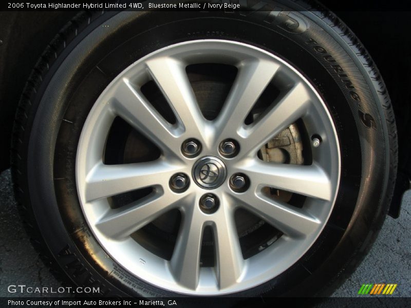 Bluestone Metallic / Ivory Beige 2006 Toyota Highlander Hybrid Limited 4WD