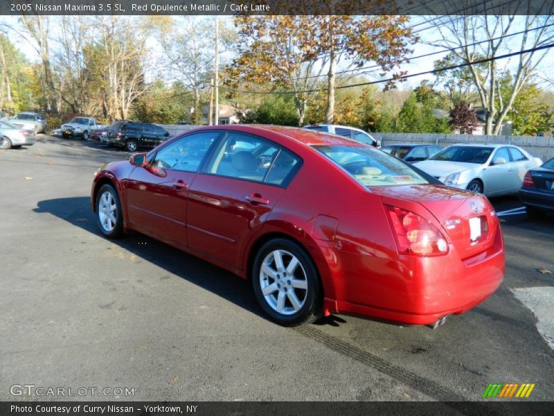 Red Opulence Metallic / Cafe Latte 2005 Nissan Maxima 3.5 SL