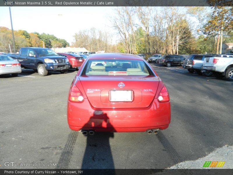 Red Opulence Metallic / Cafe Latte 2005 Nissan Maxima 3.5 SL