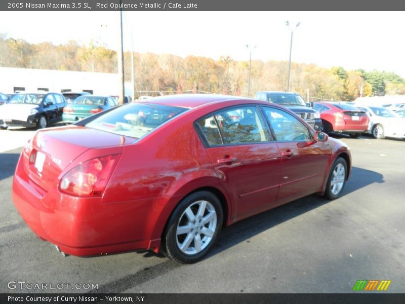 Red Opulence Metallic / Cafe Latte 2005 Nissan Maxima 3.5 SL