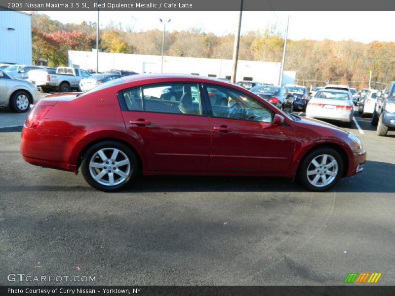 Red Opulence Metallic / Cafe Latte 2005 Nissan Maxima 3.5 SL